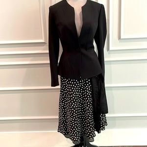Jones NY 2-Layer Polka-Dot Skirt